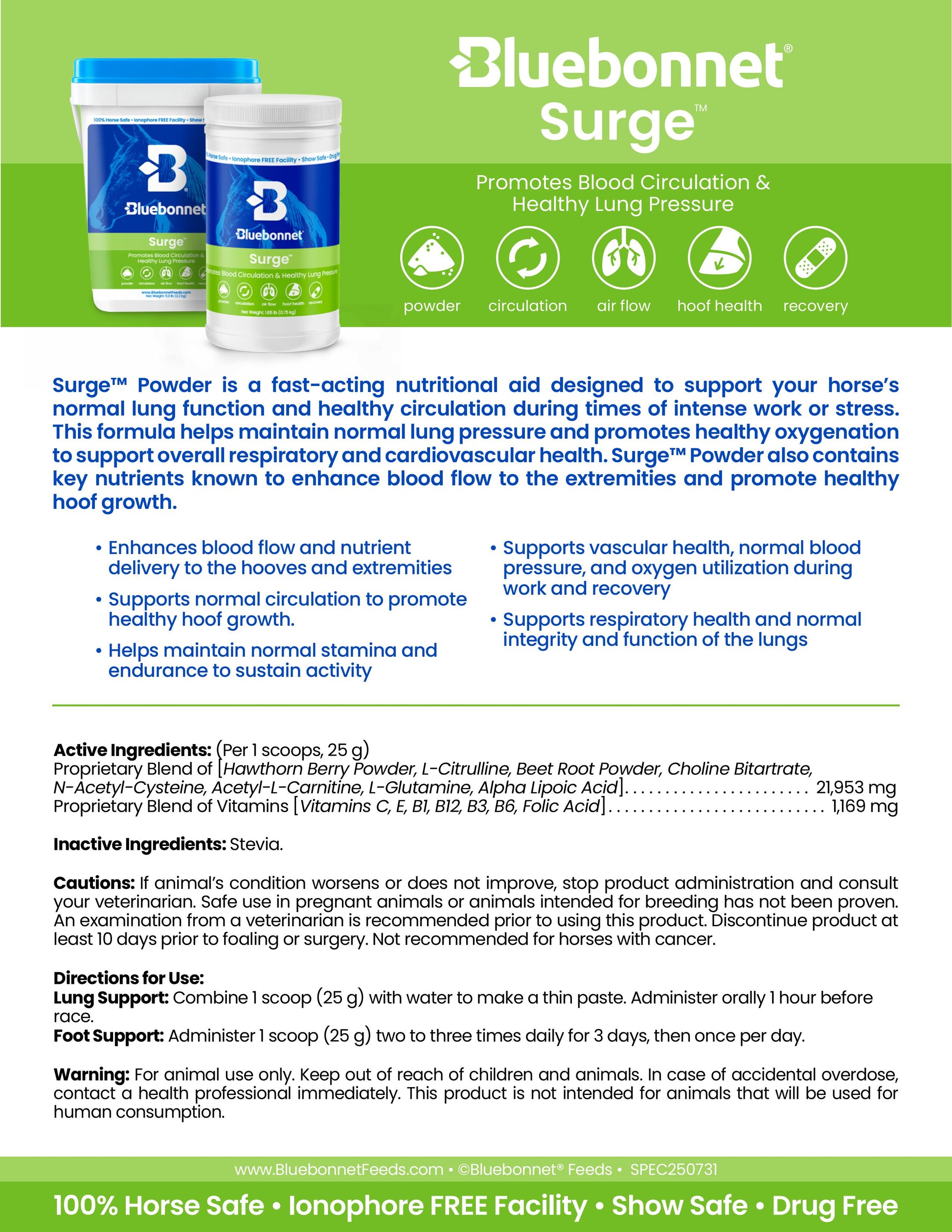 Hoof Rescue Program™ - Horse Supplements Bluebonnet Feeds Houlihan Saddlery LLC