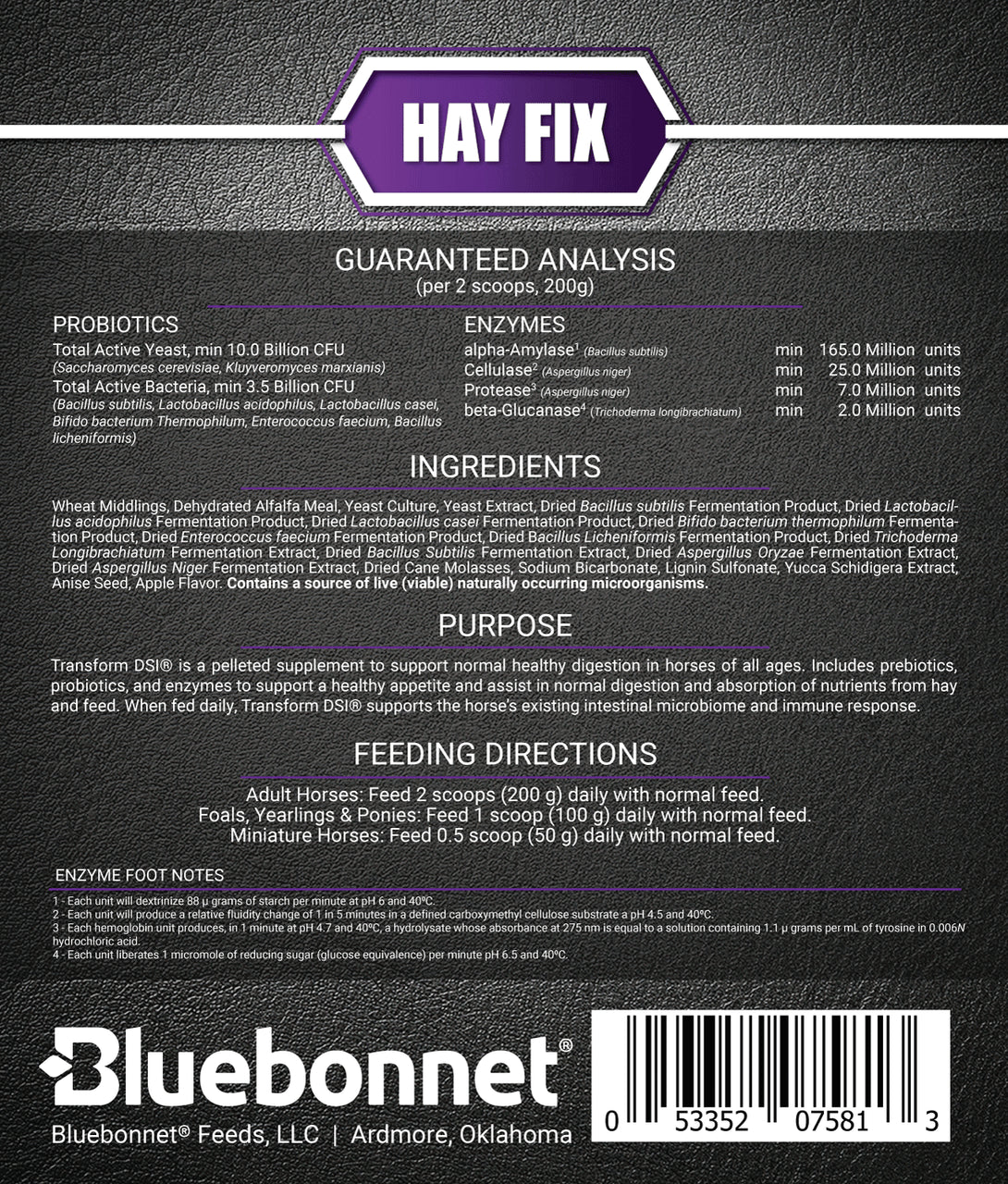 Bluebonnet Hay Fix - Houlihan Saddlery LLC