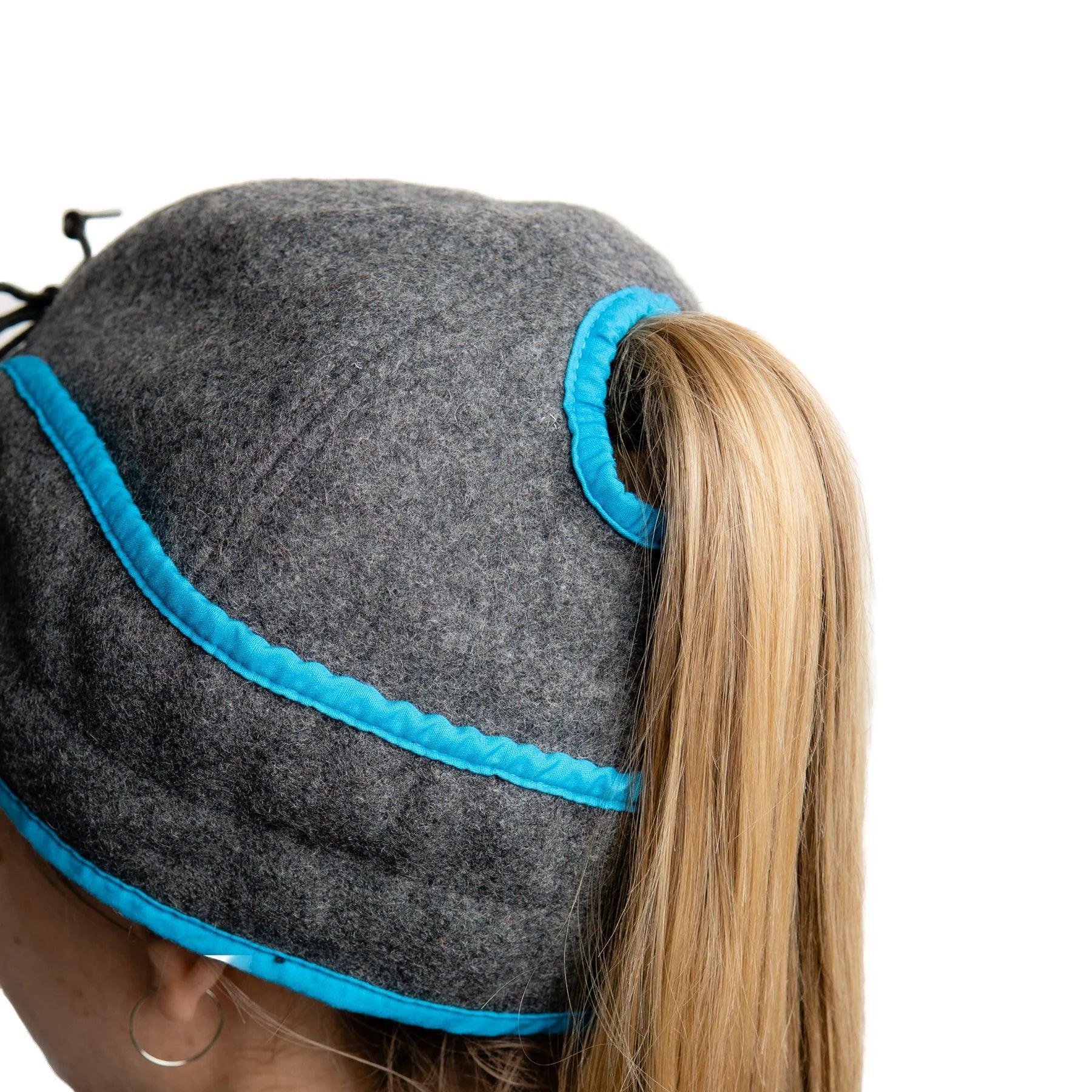 Crown Cap Ladies Wool Railroad Hat with Ponytail Hole - Houlihan Saddlery LLC