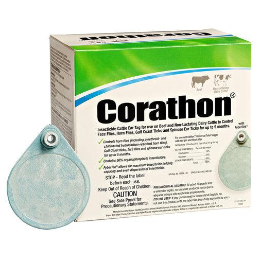 Corathon Insecticide Cattle Ear Tags - Houlihan Saddlery LLC