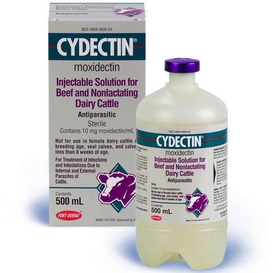 Cydectin Injectable (500 mL) - Houlihan Saddlery LLC