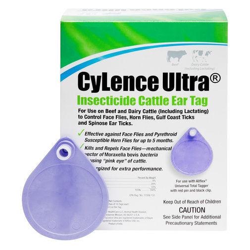 CyLence Ultra Insecticide Cattle Ear Tags - Houlihan Saddlery LLC