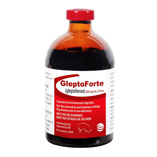 GleptoForte 200 mg Iron Injectable - Houlihan Saddlery LLC