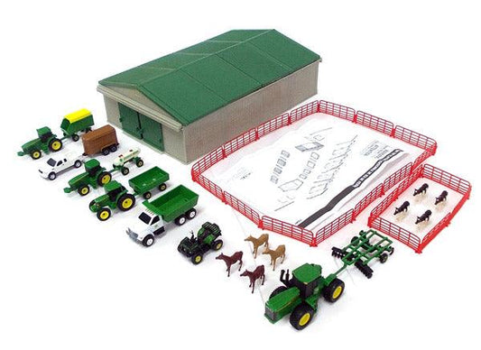 John Deere 70-Piece Farm Playset -1/64 Scale - Houlihan Saddlery LLC