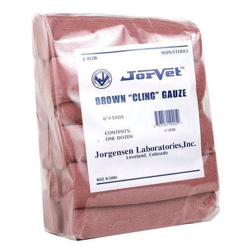Jorvet Brown Cling Gauze - Houlihan Saddlery LLC
