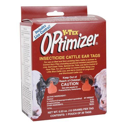 OPtimizer Insecticide Cattle Ear Tags - Houlihan Saddlery LLC