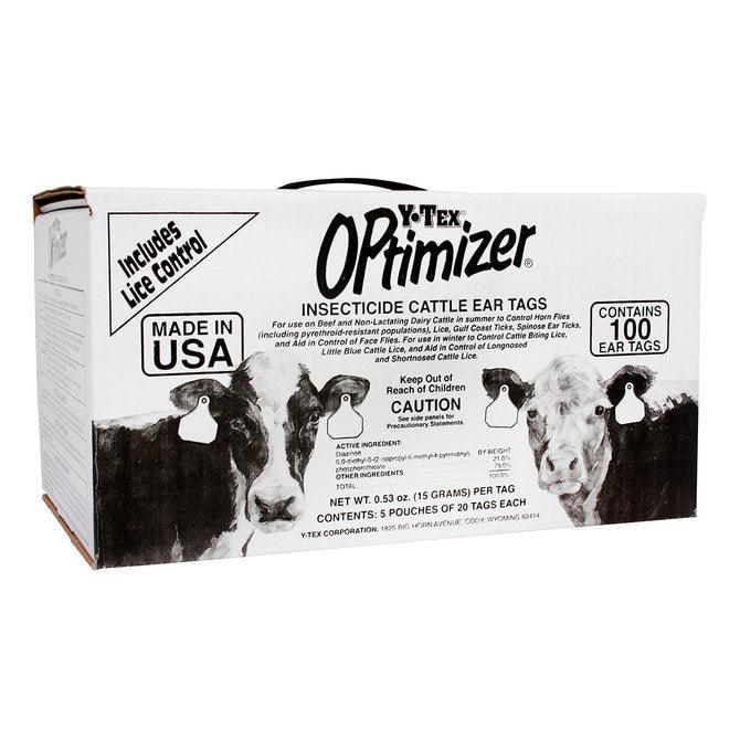 OPtimizer Insecticide Cattle Ear Tags - Houlihan Saddlery LLC