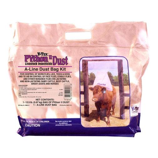 PYthon II Livestock Insecticide A-Line Dust Bag Kit - Houlihan Saddlery LLC