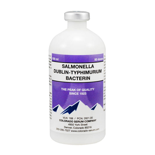 Salmonella Dublin-Typhimurium Bacterin-50 Dose - Houlihan Saddlery LLC