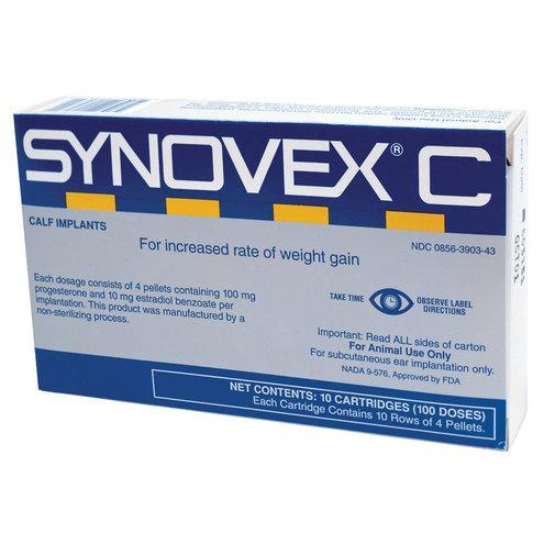 Synovex C Implants for Suckling Steers and Heifers - Houlihan Saddlery LLC