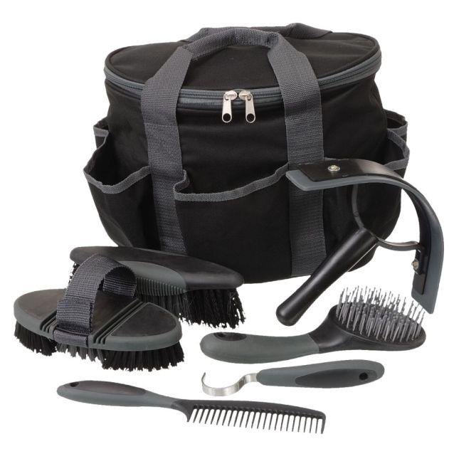 Tough1 Great Grips 6-Piece Brush Set with Bag - Houlihan Saddlery LLC