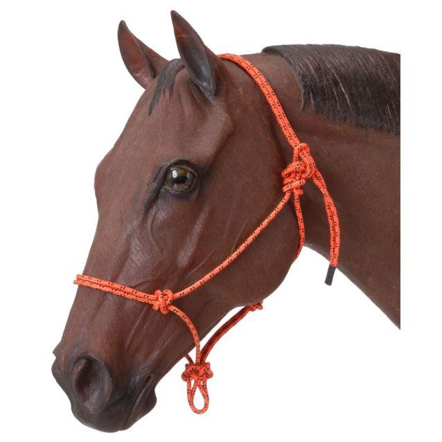 Tough 1 Poly Rope Tied Halter Black